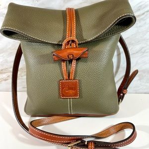 Dooney Bourke pebble leather Crossbody with toggle closure like new